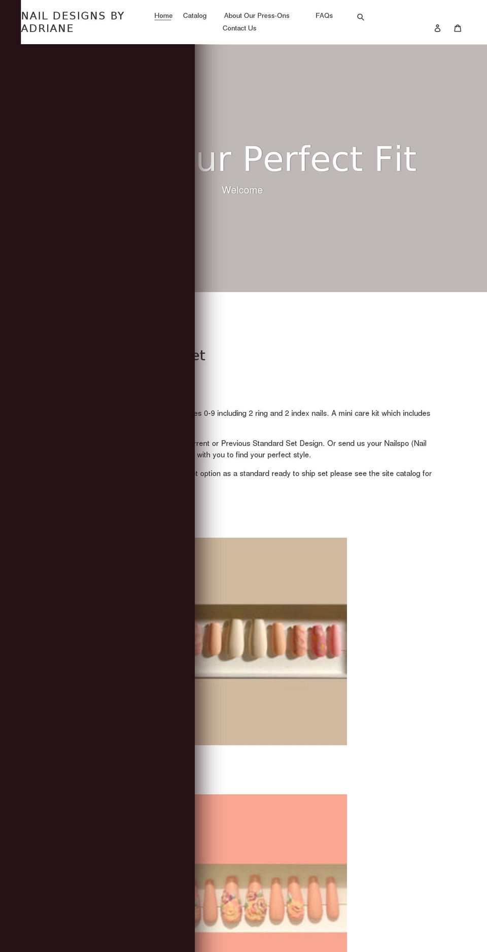 naildesignsbyadriane.com shopify website screenshot