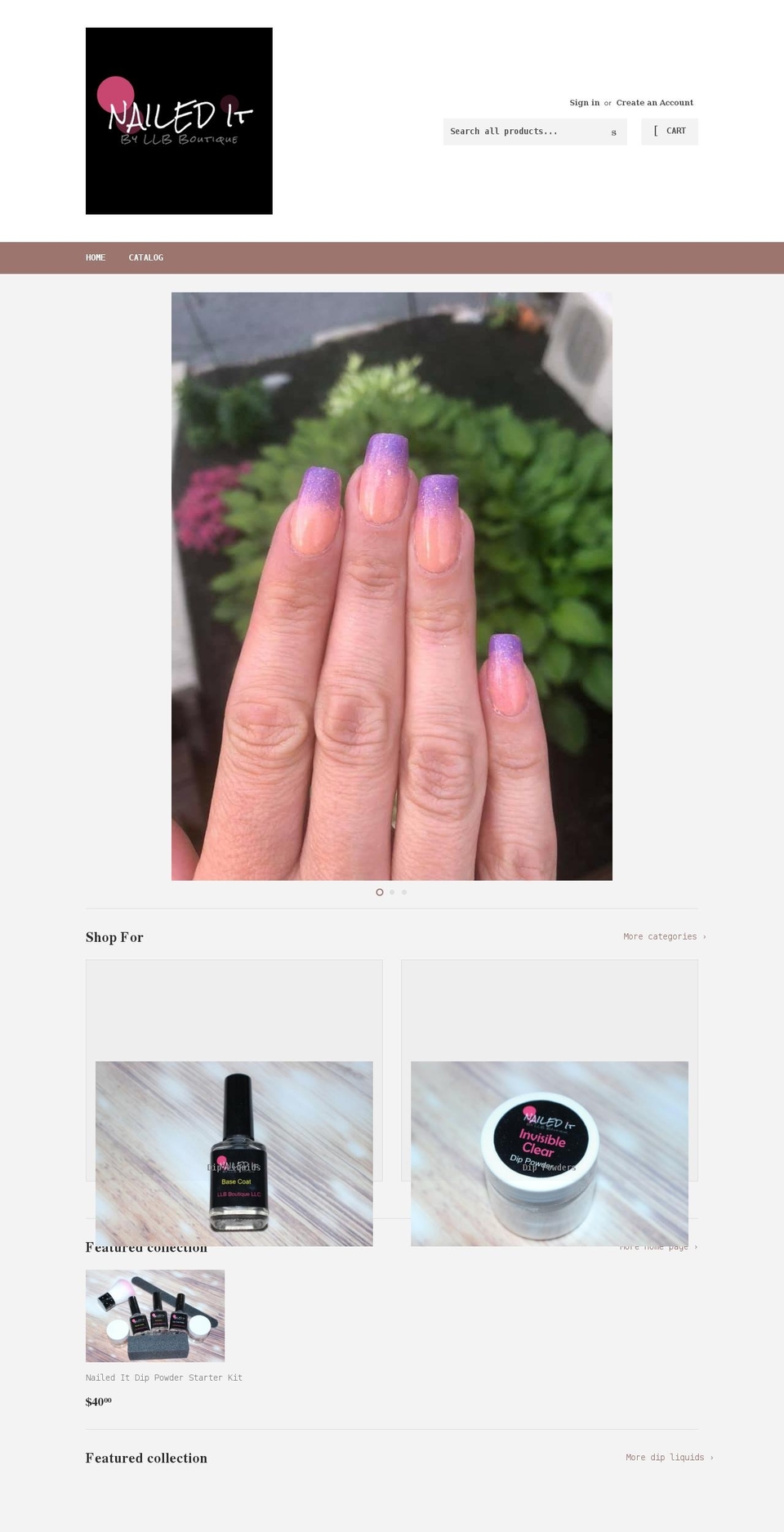 naileditbyllb.com shopify website screenshot