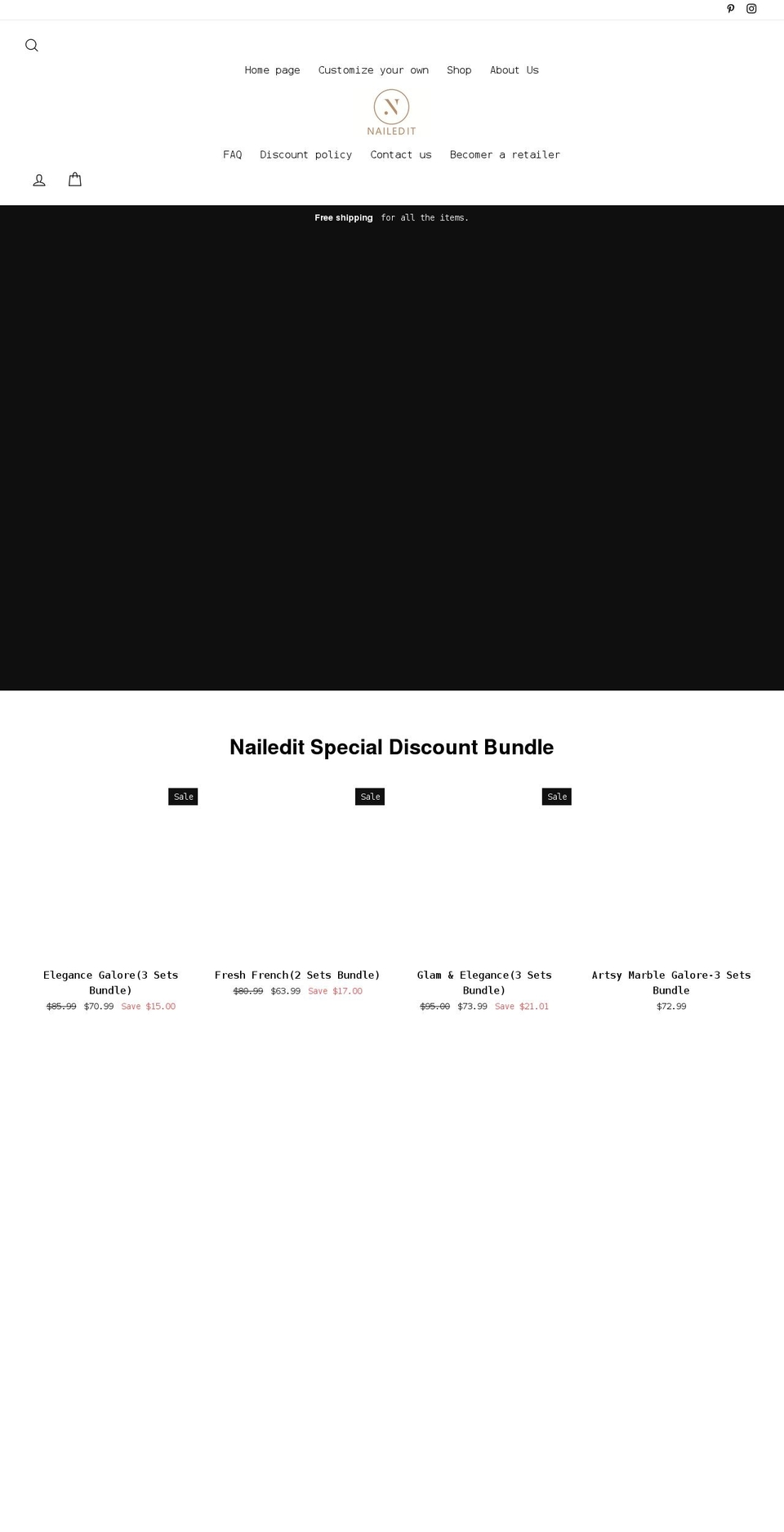 naileditnail.com shopify website screenshot