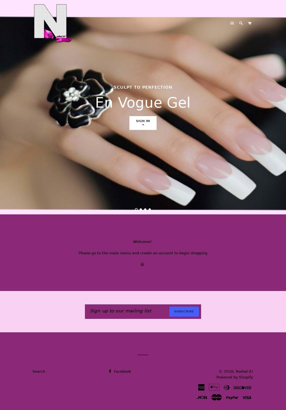 naileditnailsupply.com — Shopify storefront screenshot
