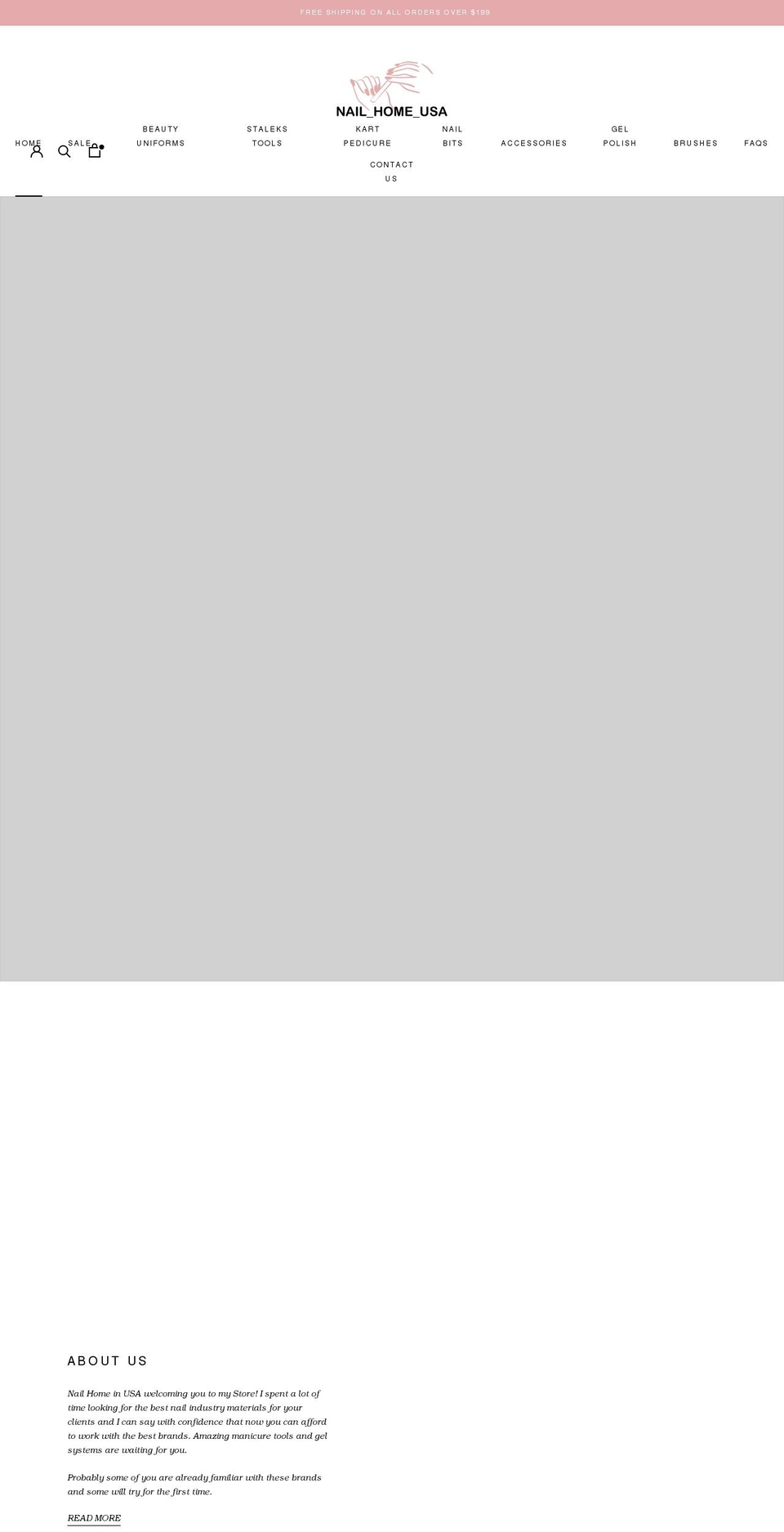 nailhomeusa.com shopify website screenshot