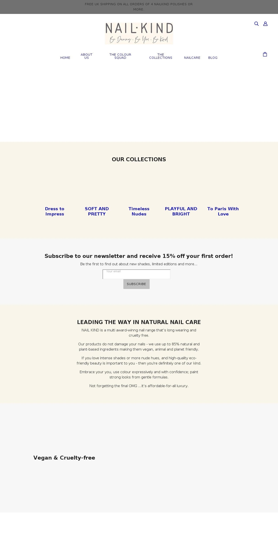 nailkind.com shopify website screenshot