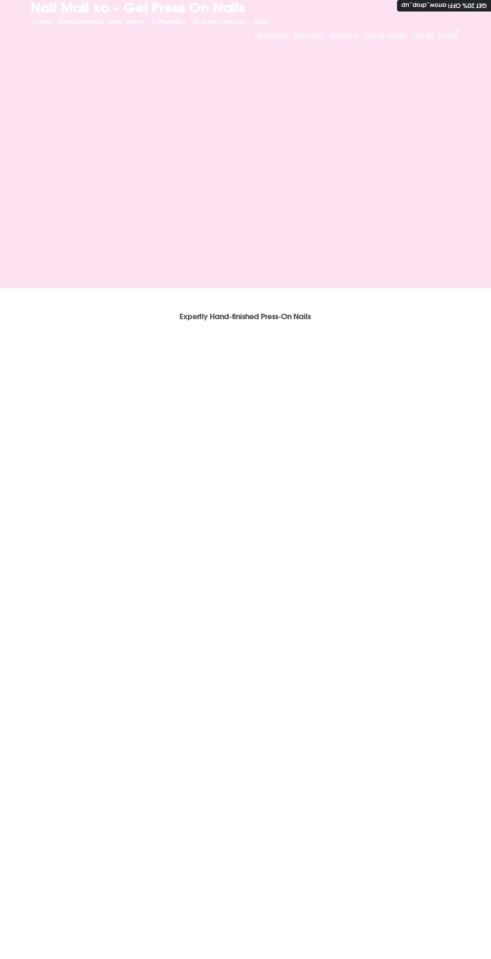 nailmailxo.com shopify website screenshot