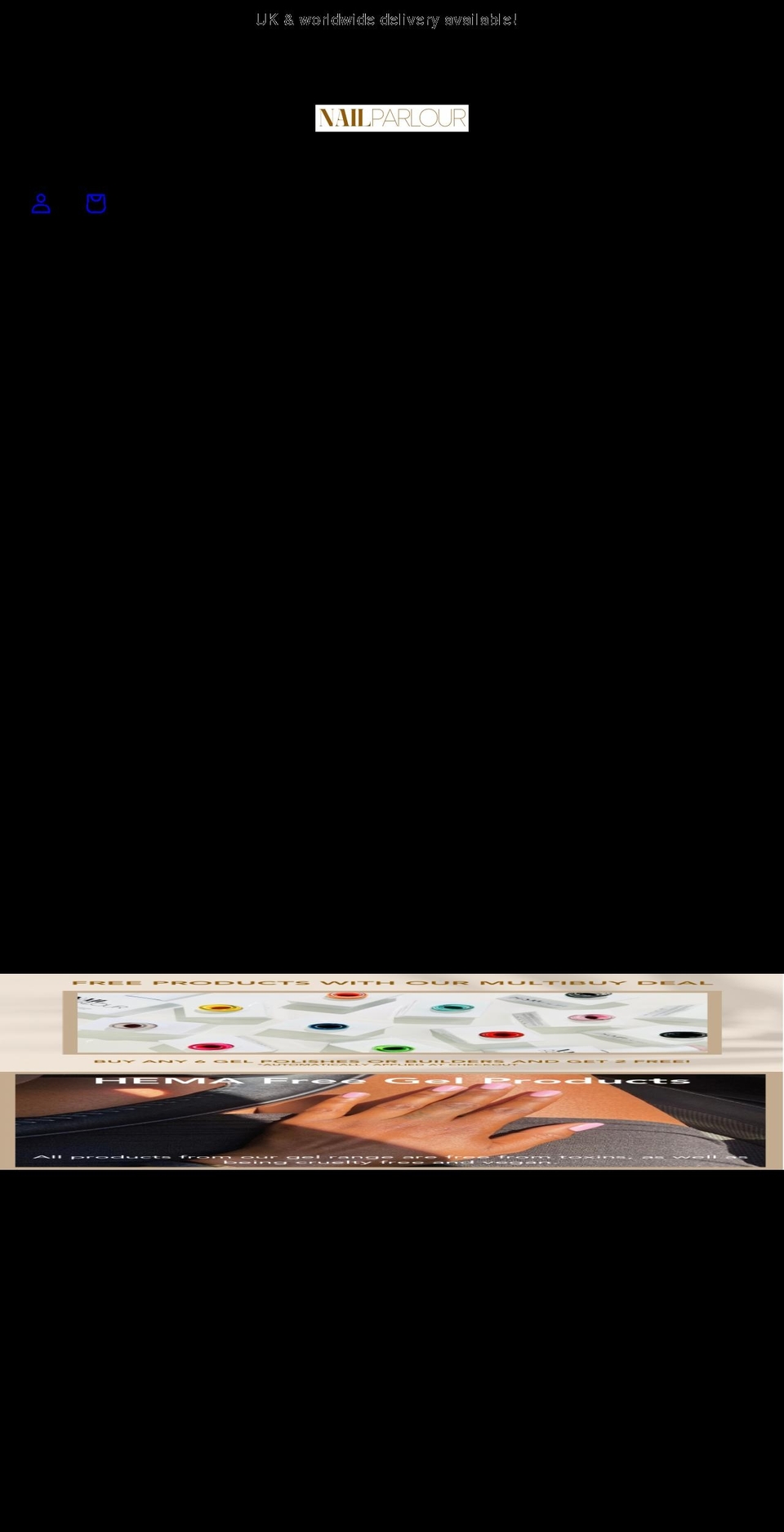 nailparlour.co.uk shopify website screenshot