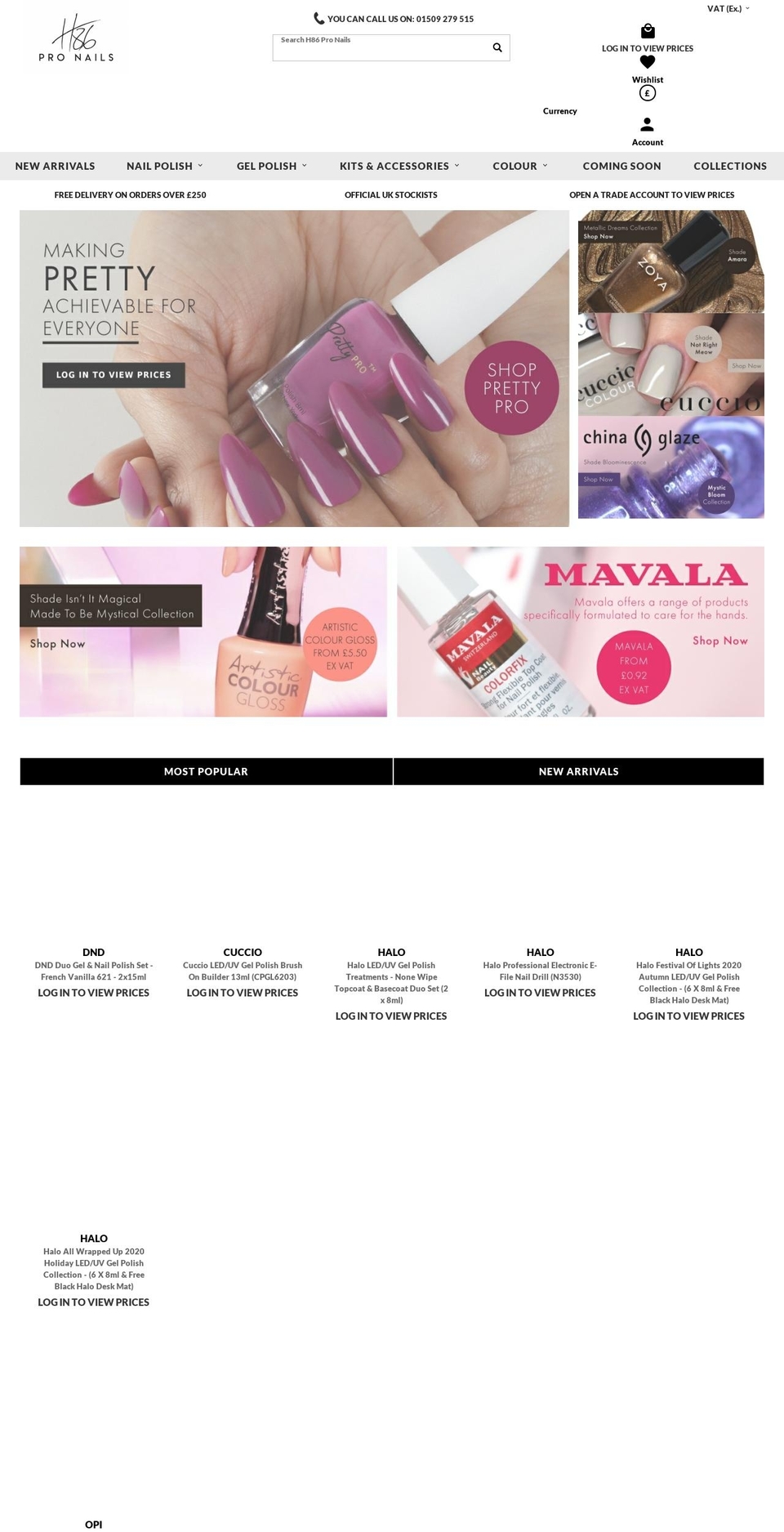 nailpolishdirecttrade.com shopify website screenshot