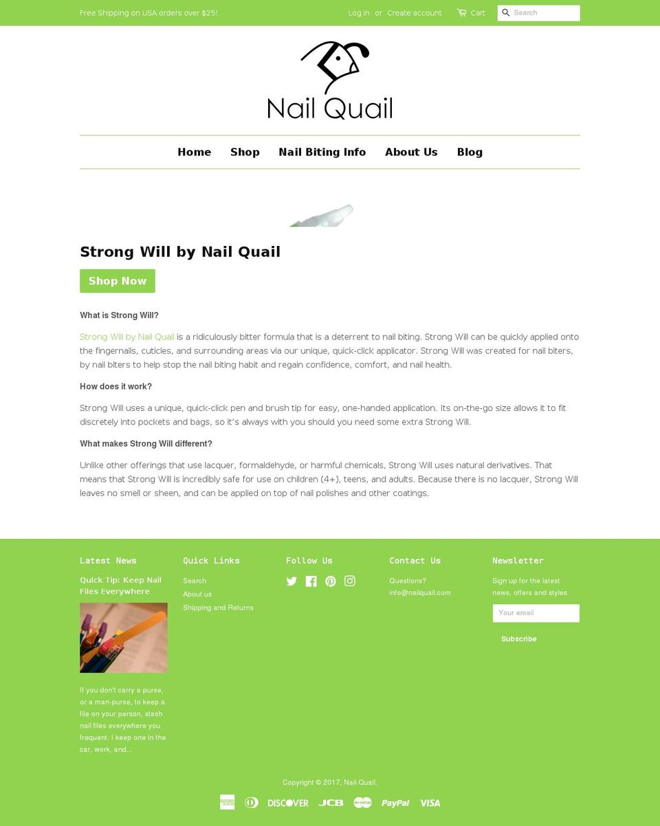 nailquail.com shopify website screenshot