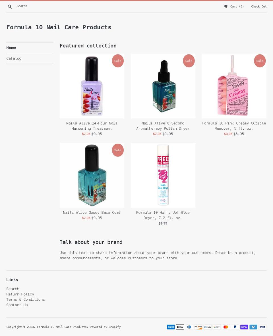 nailsalive.com shopify website screenshot