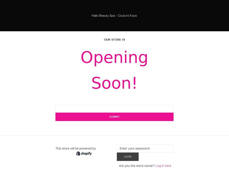 nailsbeautyspa.com — Shopify storefront screenshot