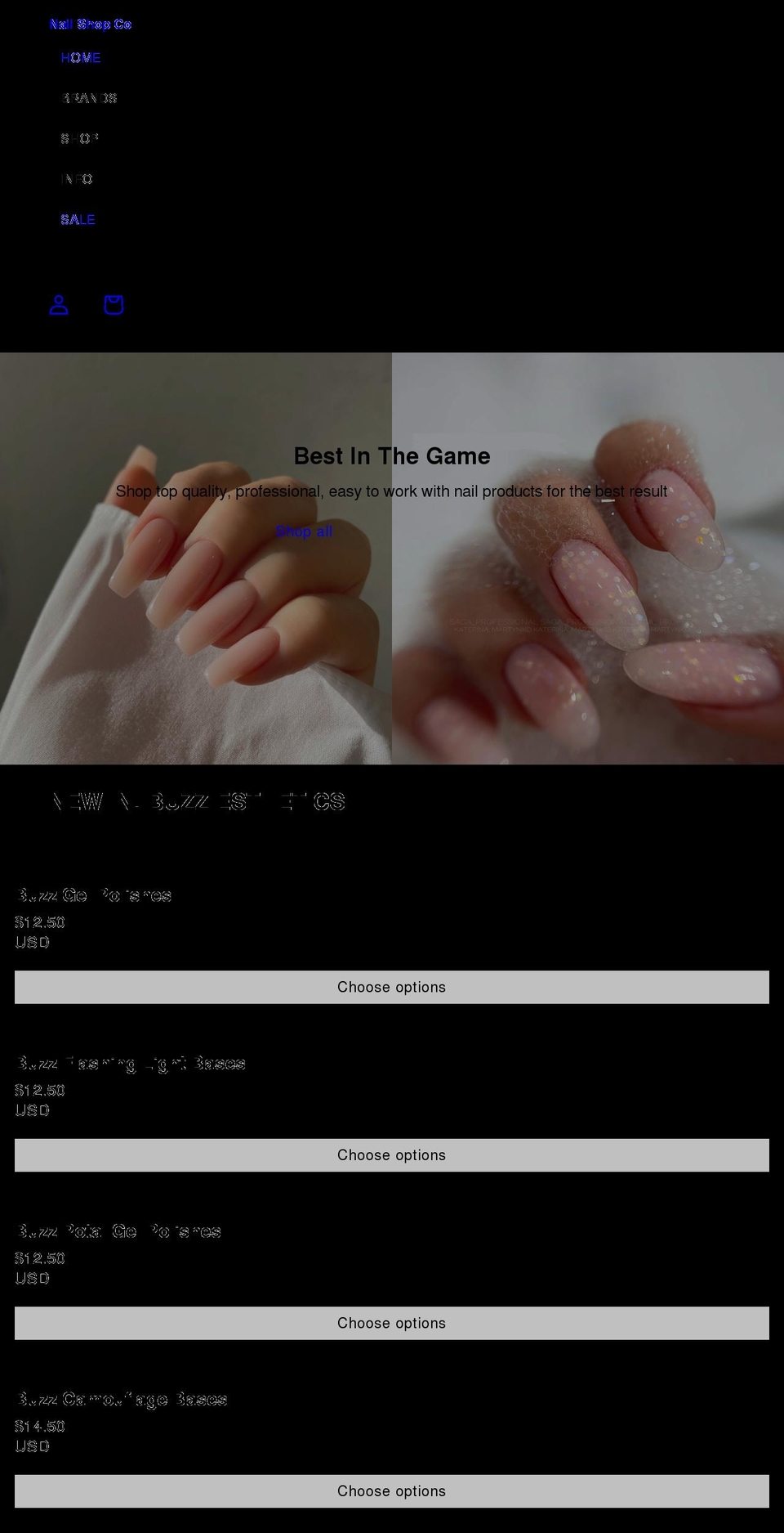 nailshopco.com shopify website screenshot