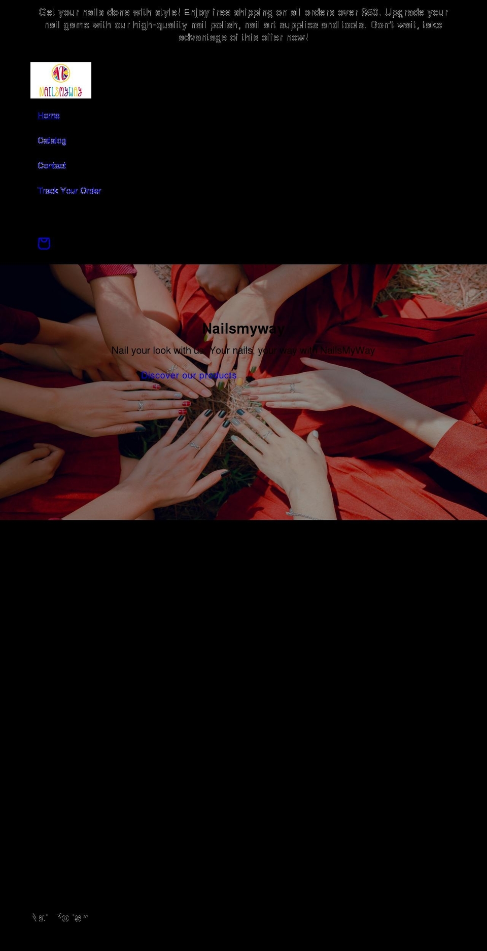 nailsmyway.com shopify website screenshot