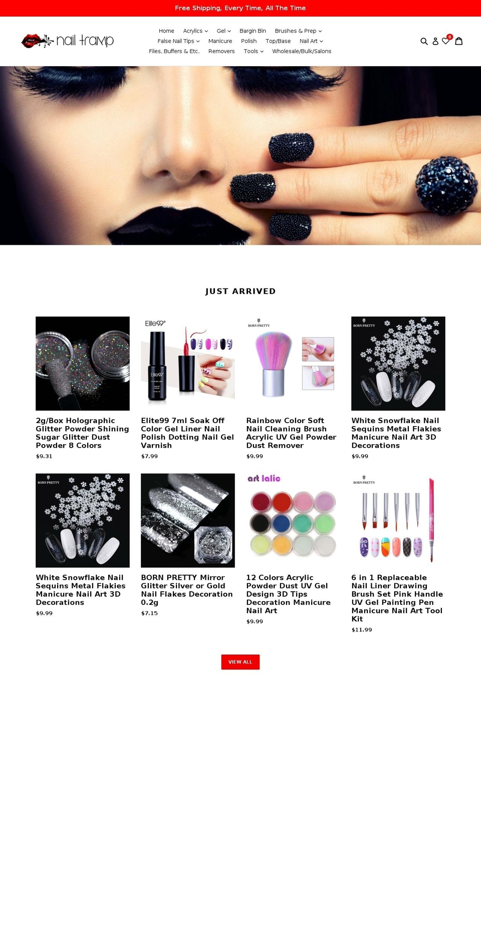 nailtramp.com — Shopify storefront screenshot