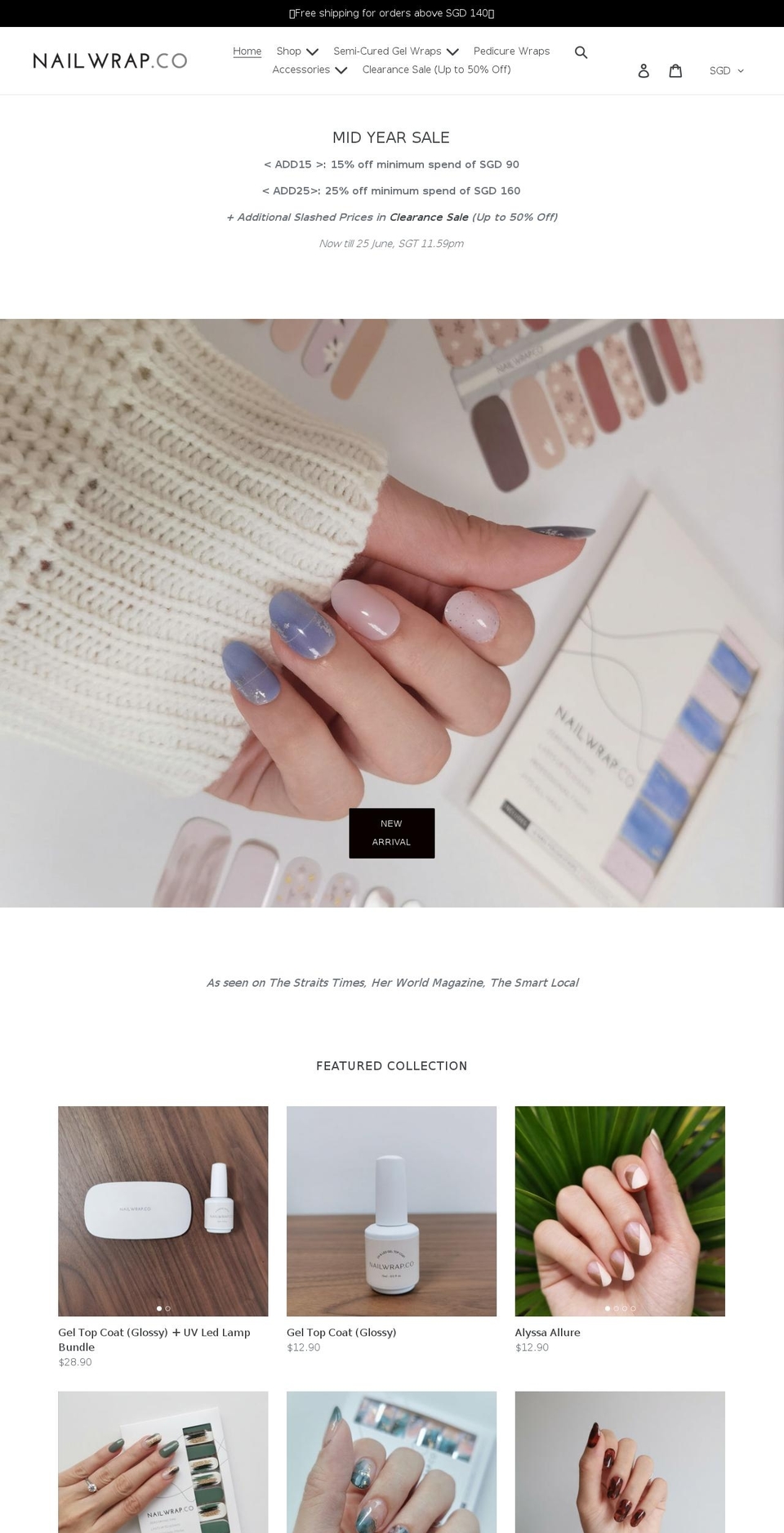 nailwrap.co shopify website screenshot