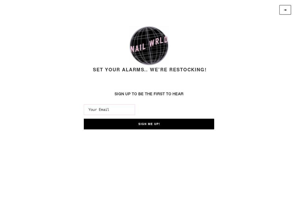 nailwrld.com shopify website screenshot