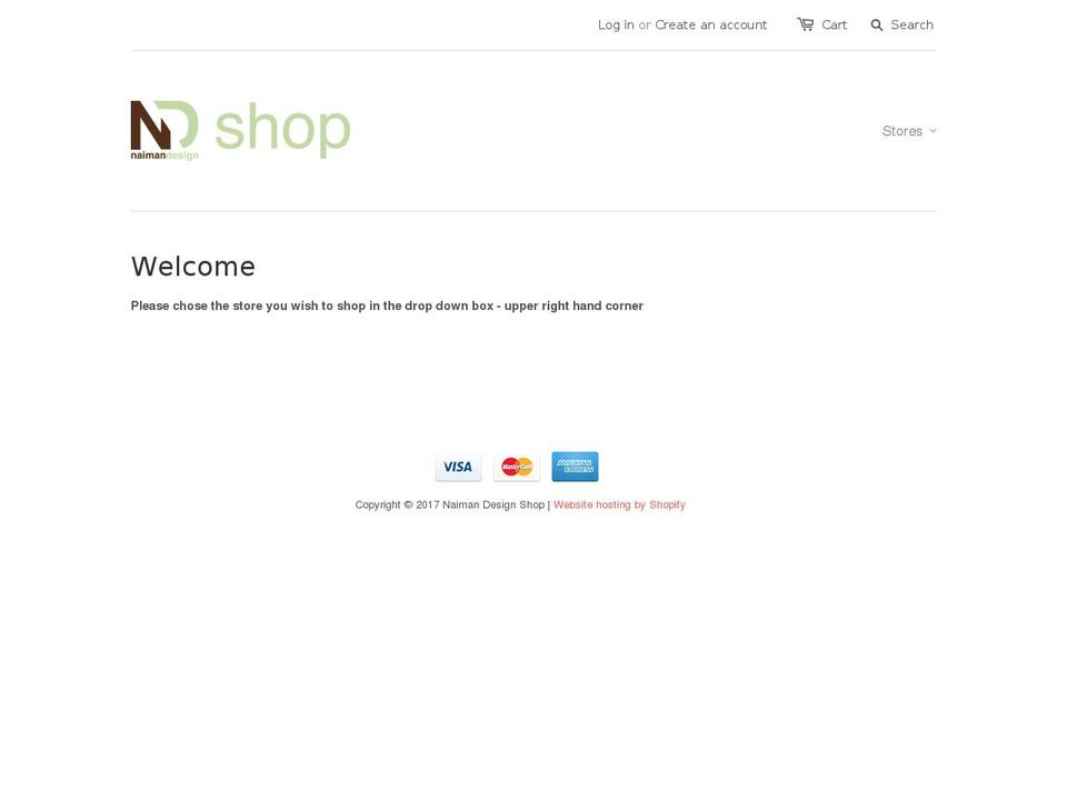 naimandesignshop.com shopify website screenshot