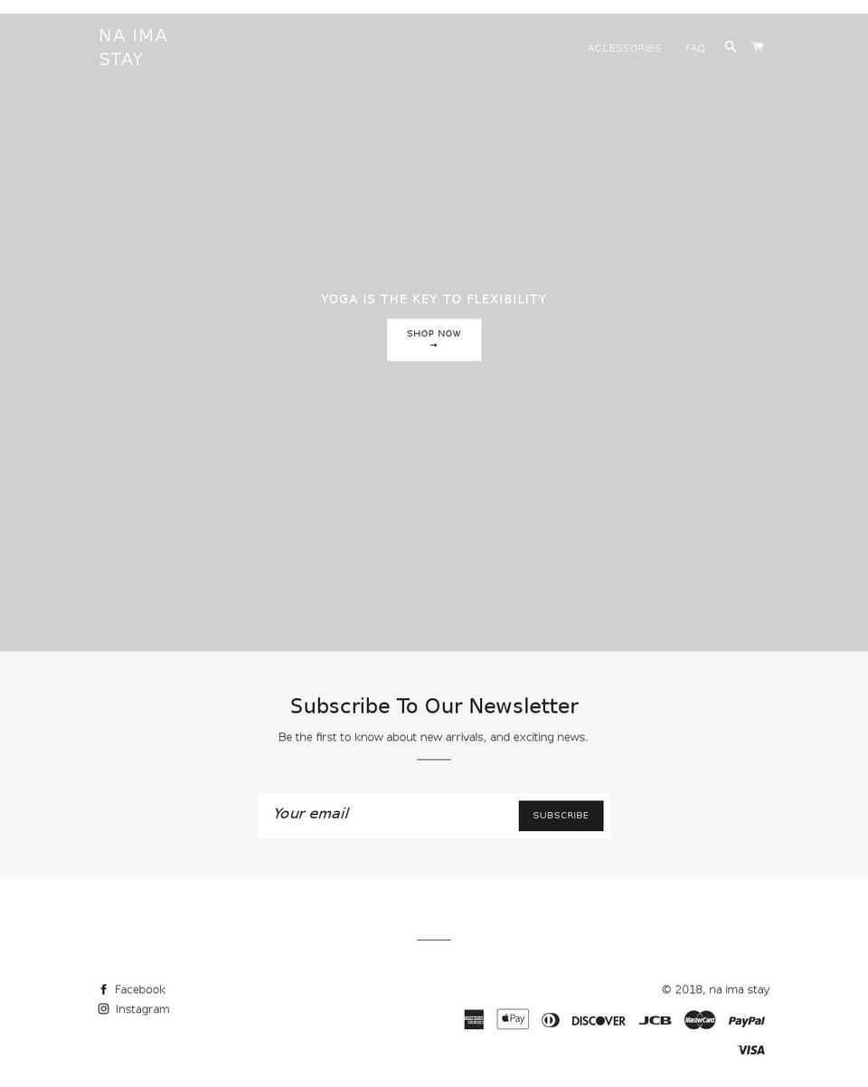 naimastay.com — Shopify storefront screenshot