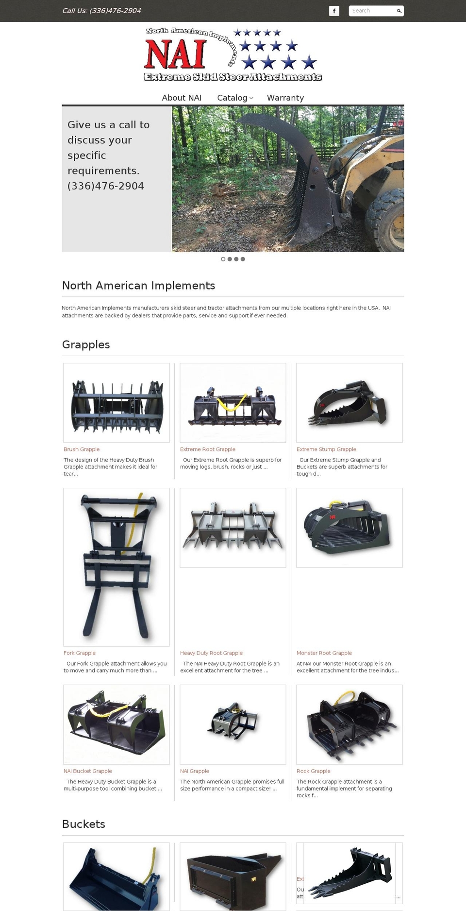 naimplements.com shopify website screenshot