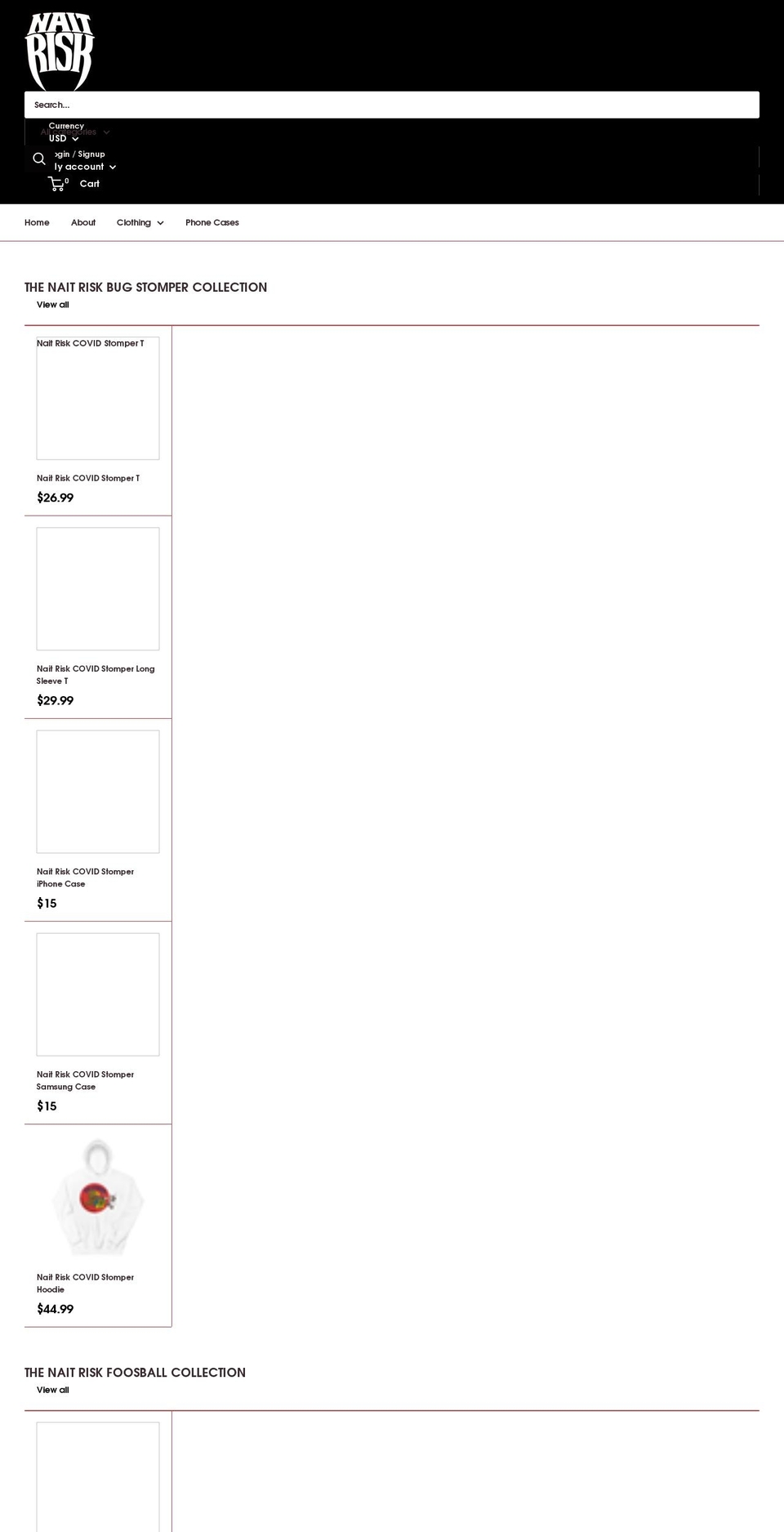 naitrisk.com shopify website screenshot