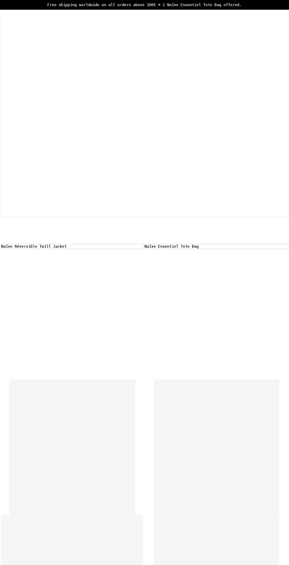 naivenaivegeneration.com shopify website screenshot