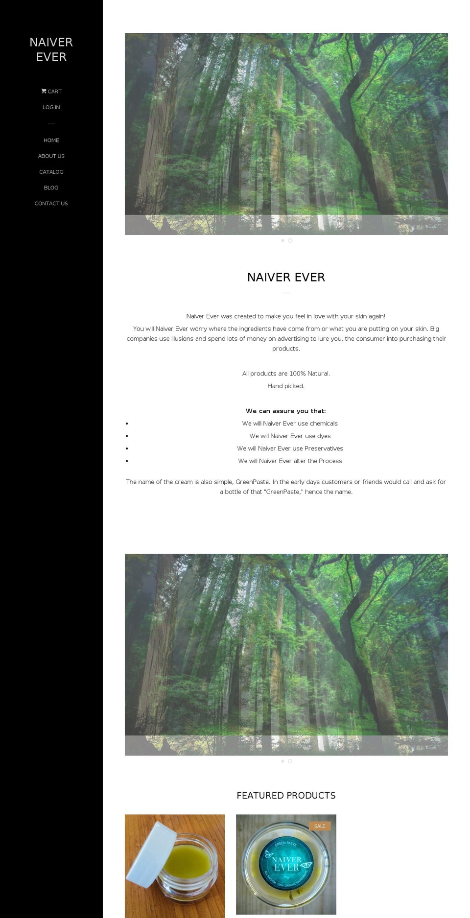 naiverever.com — Shopify storefront screenshot