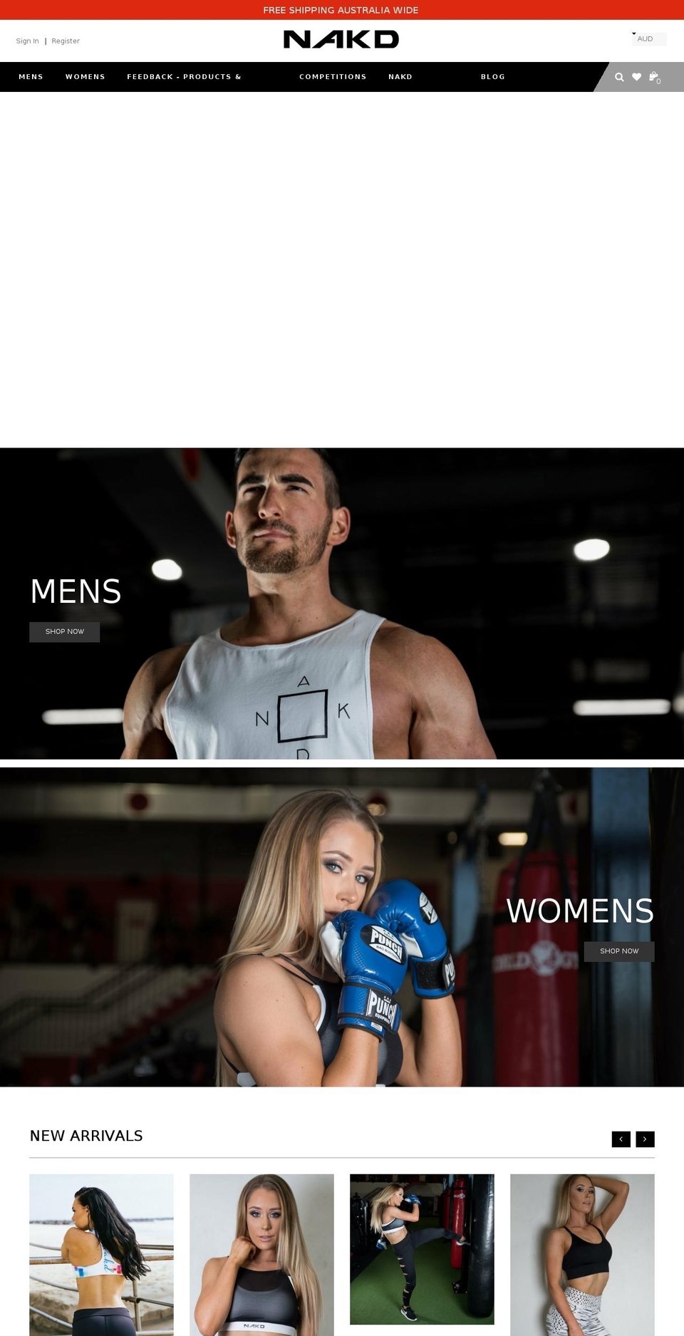 nakdliftmore.com.au shopify website screenshot