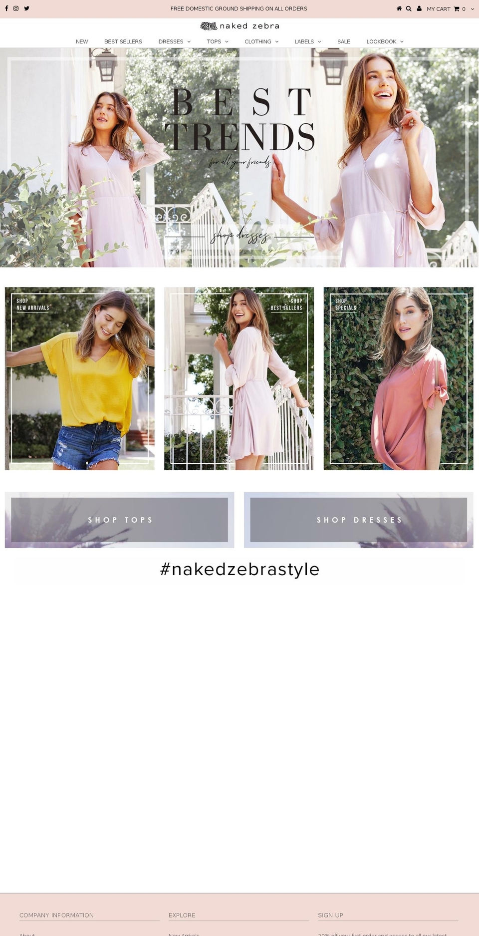naked-zebra.com shopify website screenshot