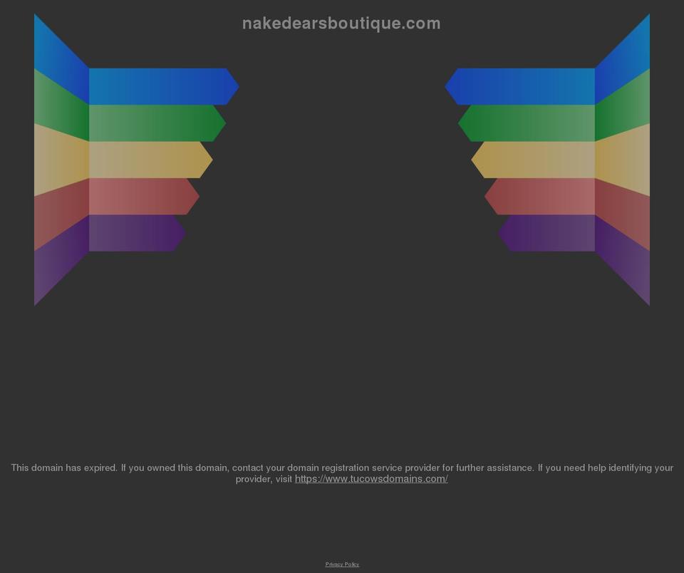 nakedearsboutique.com shopify website screenshot