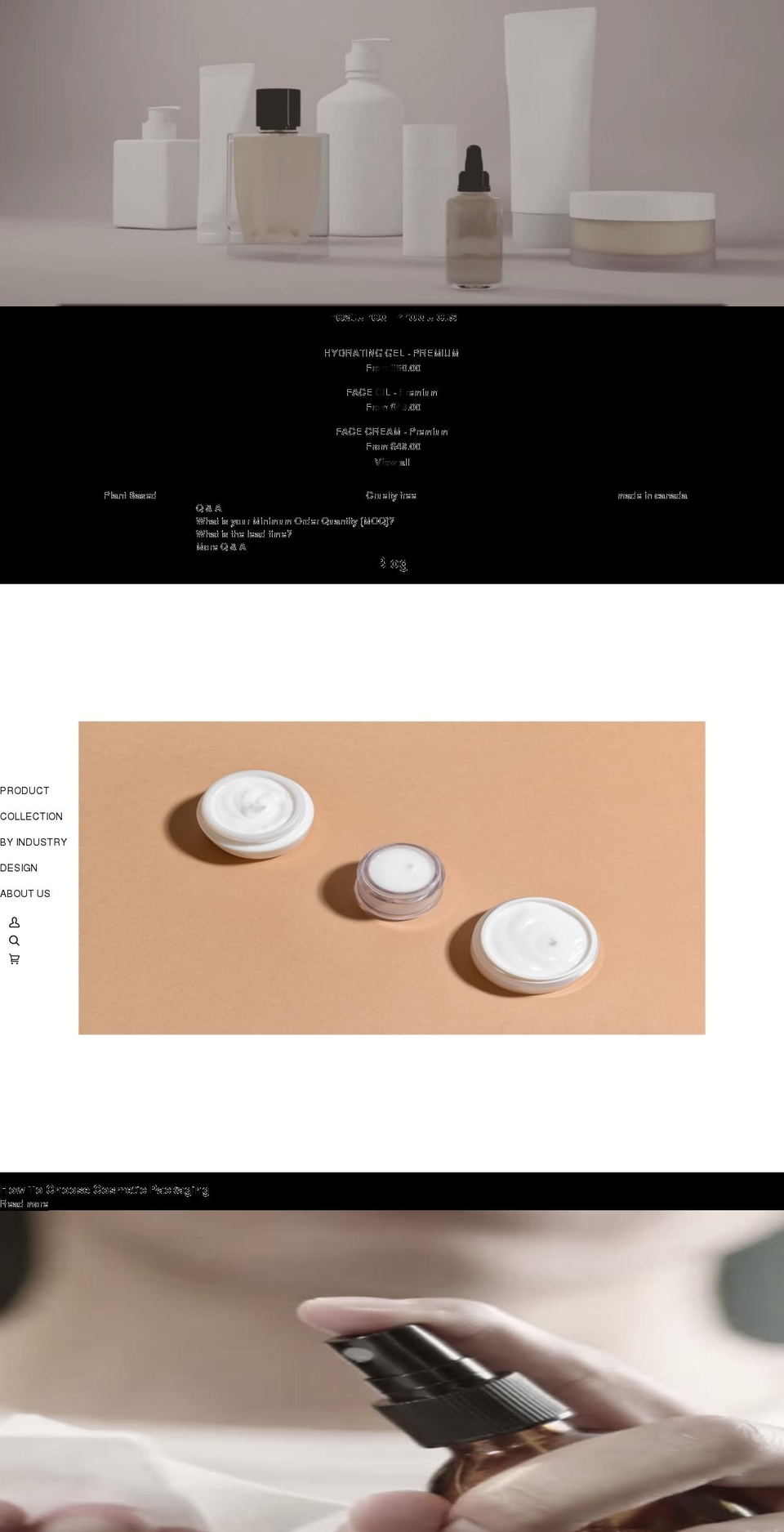 nakedface.ca shopify website screenshot