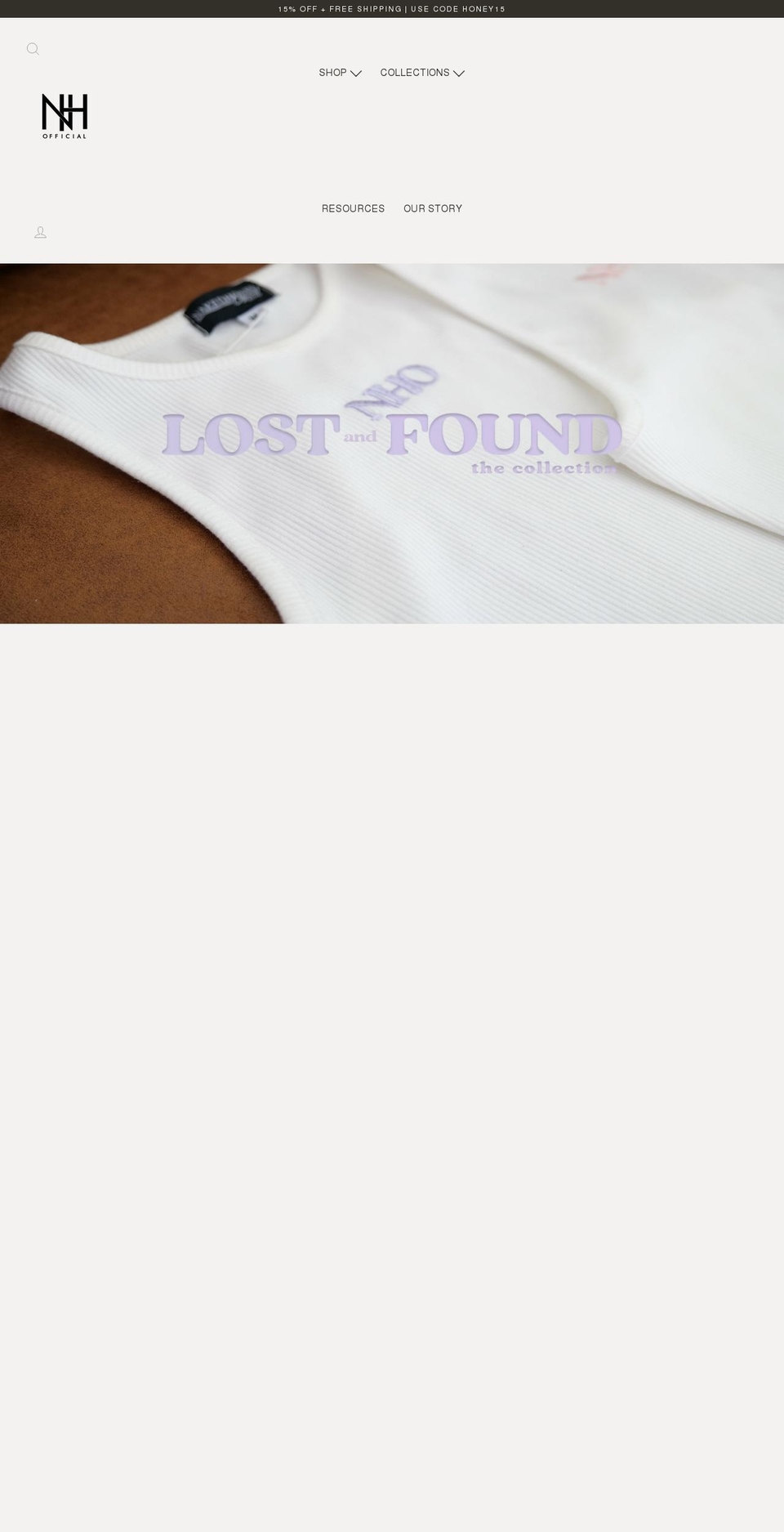 nakedhoneyofficial.com shopify website screenshot