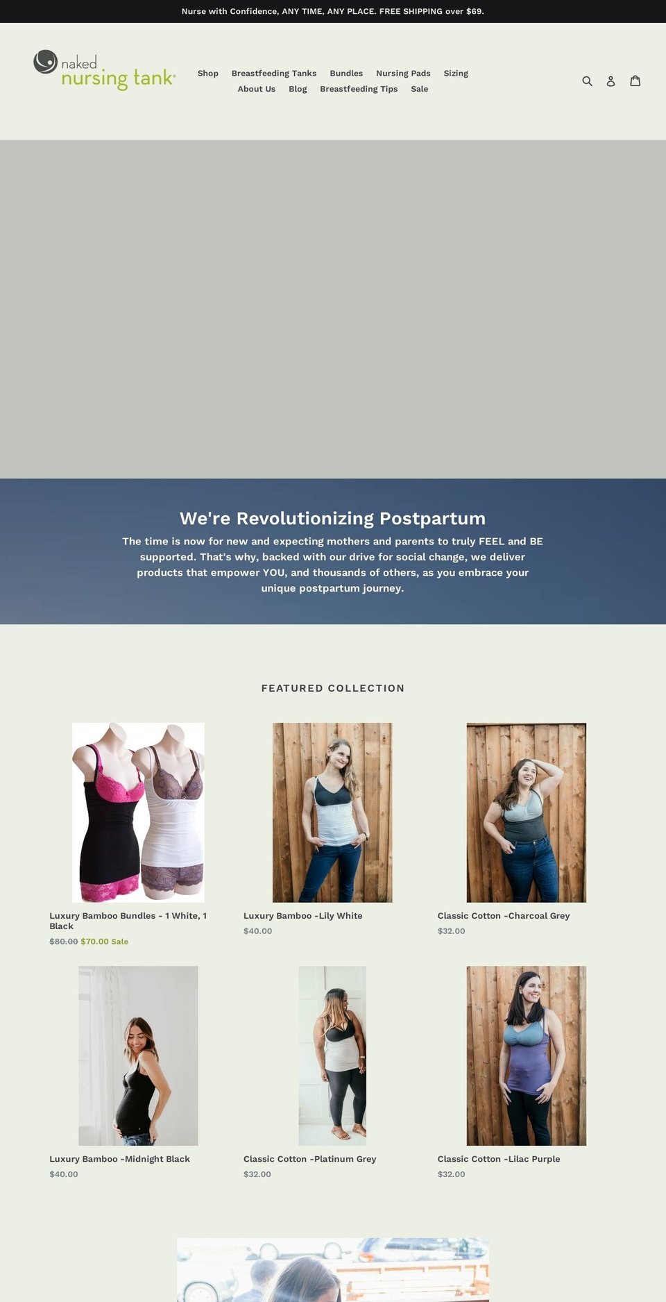 nakedtank.ca shopify website screenshot