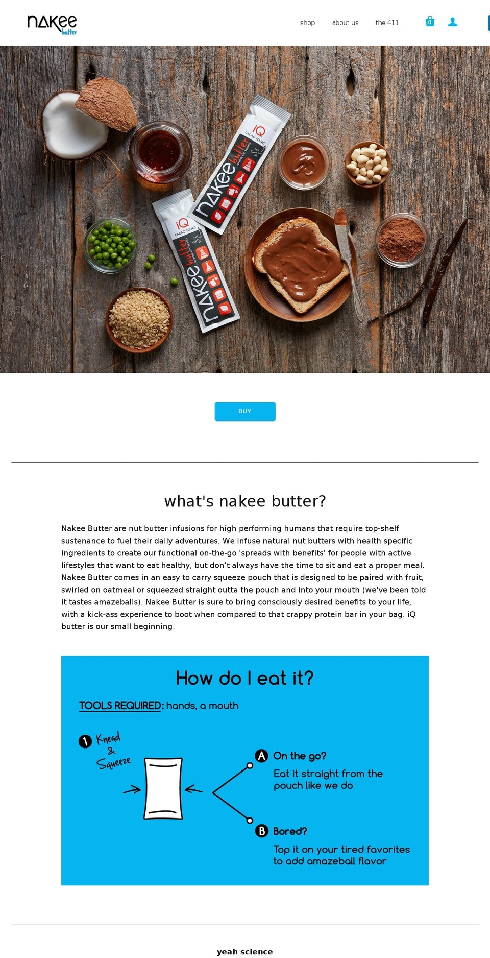 nakeebutter.com shopify website screenshot