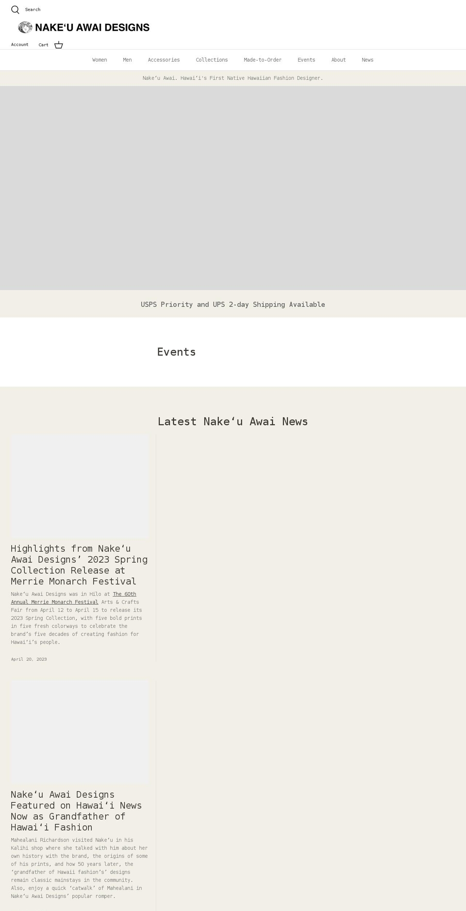 nakeuawaidesigns.com shopify website screenshot