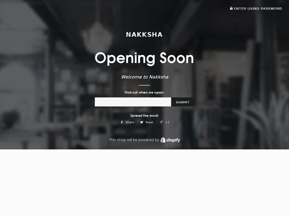 nakksha.com shopify website screenshot