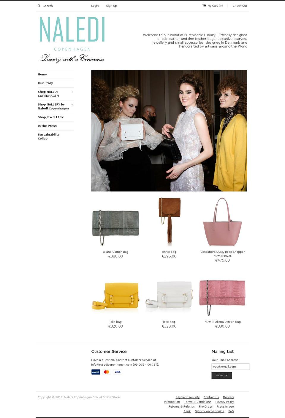 naledibags.com — Shopify storefront screenshot
