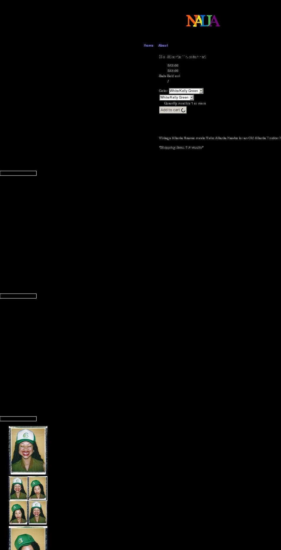naliabrand.com shopify website screenshot