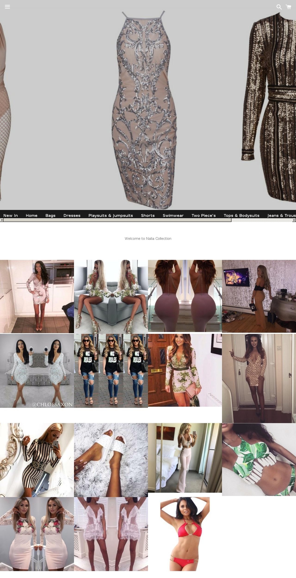 naliacollection.com shopify website screenshot