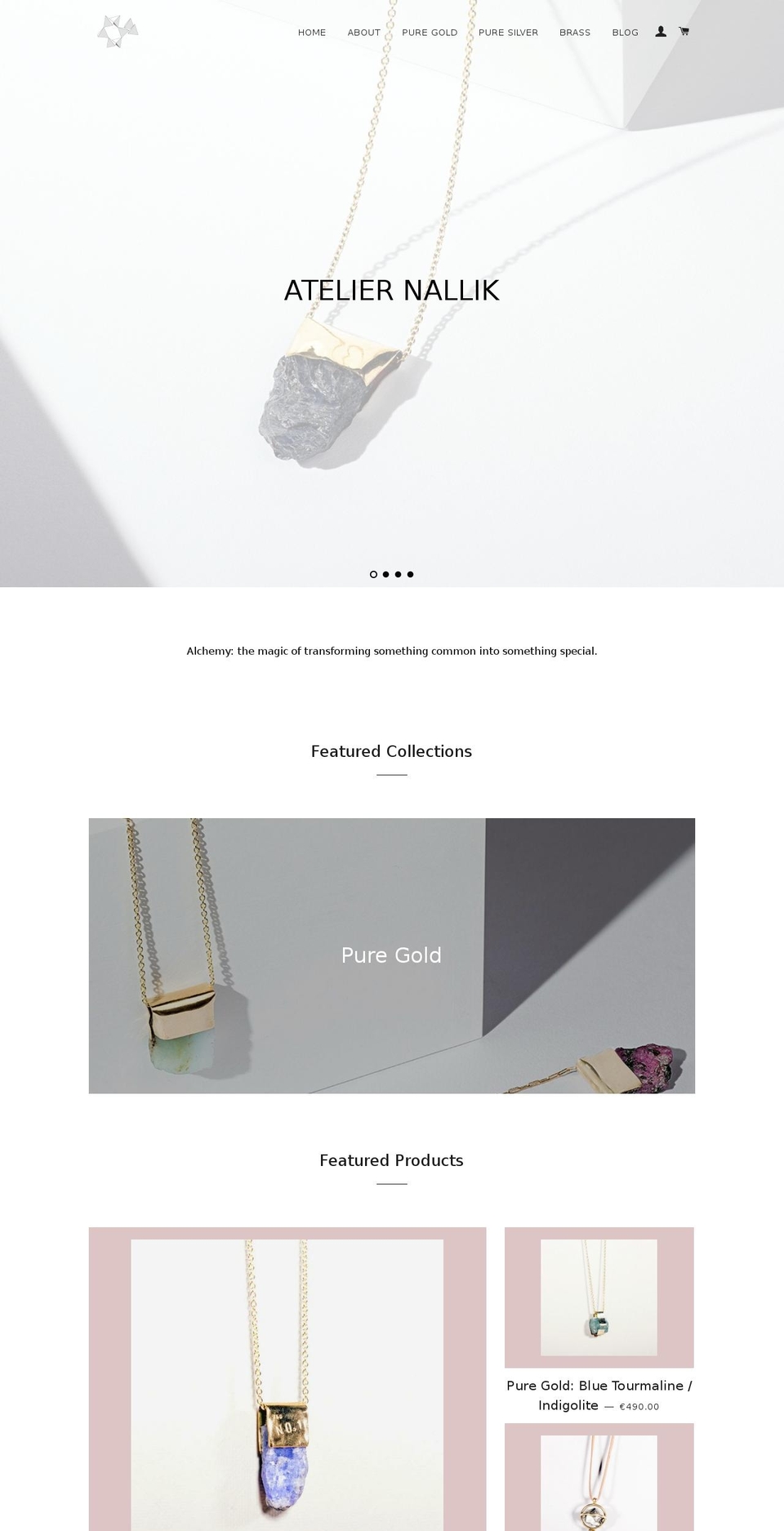 nallik.com shopify website screenshot