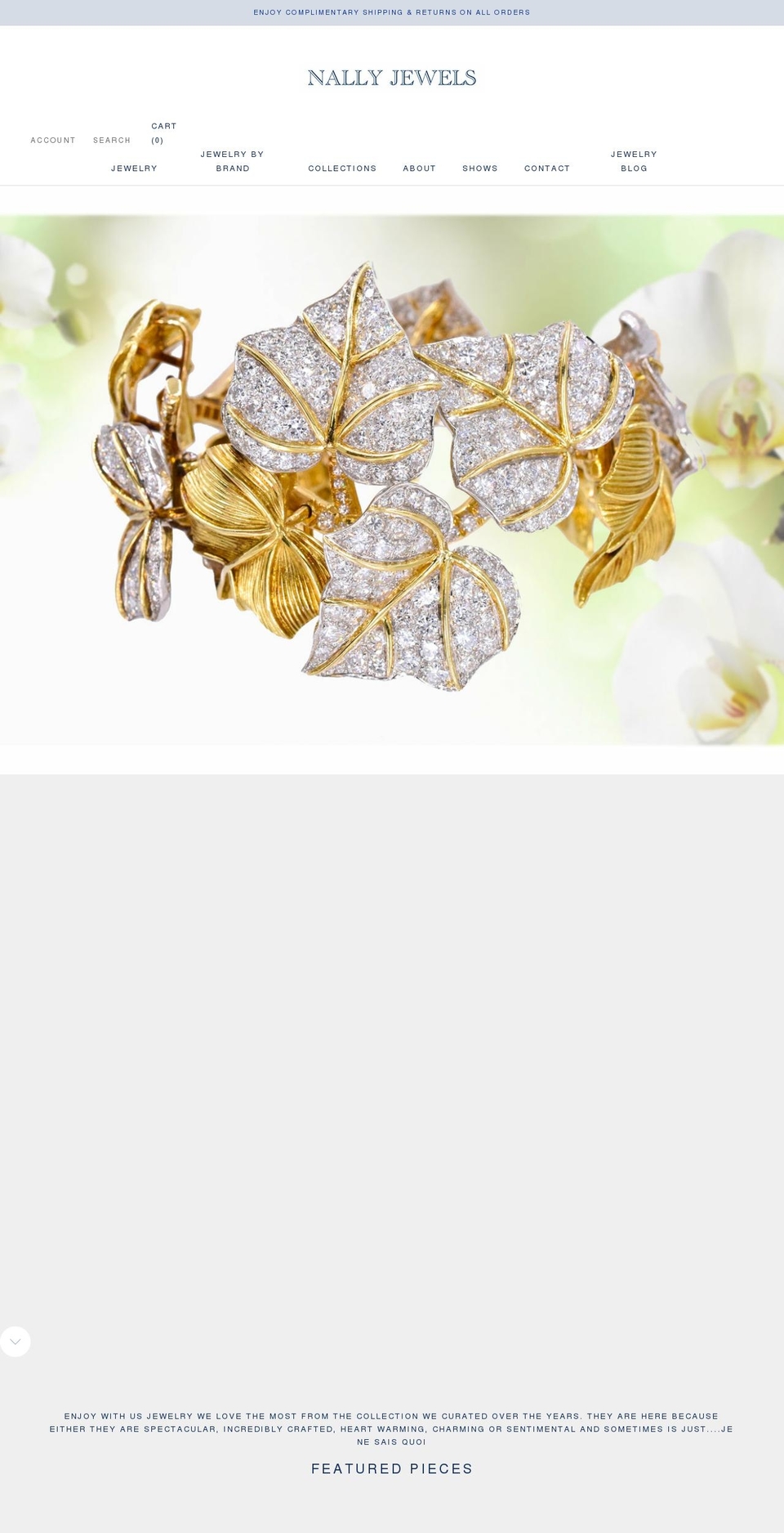 nallyjewels.com shopify website screenshot