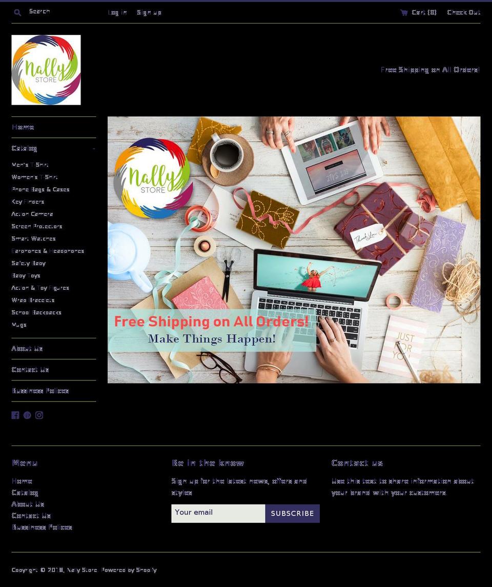 nallystore.com — Shopify storefront screenshot