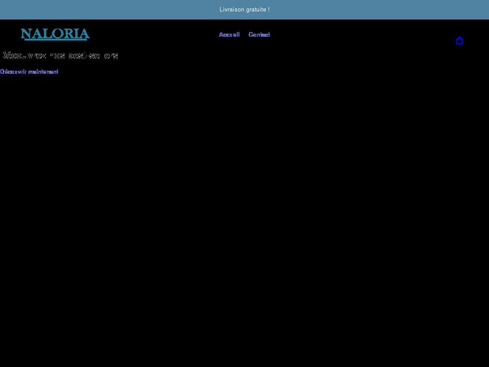 naloria.com shopify website screenshot