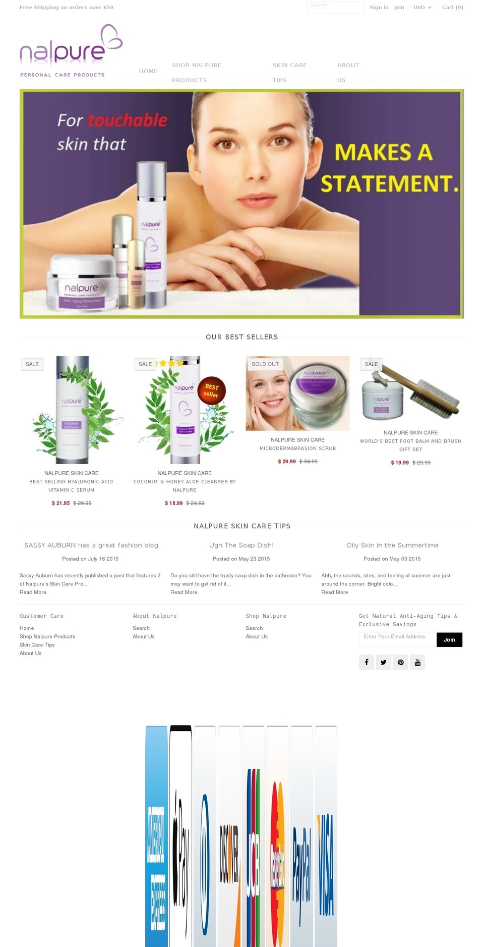nalpure.com shopify website screenshot