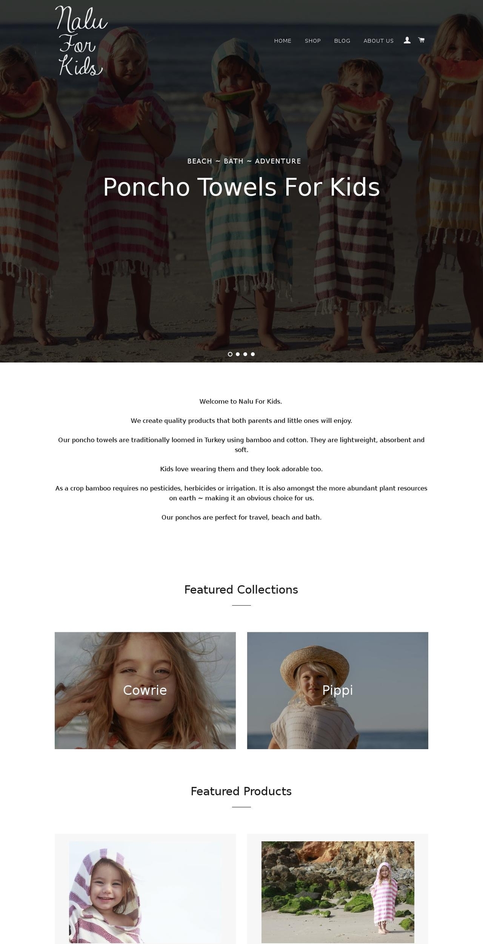 naluforkids.com — Shopify storefront screenshot
