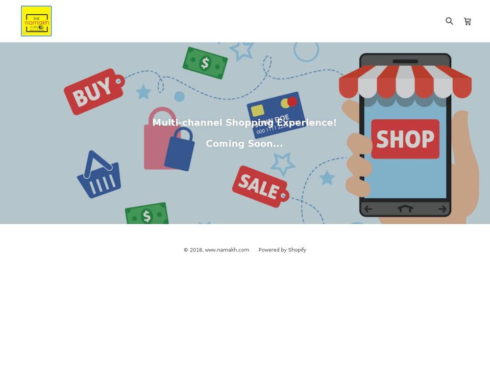 namakh.com shopify website screenshot