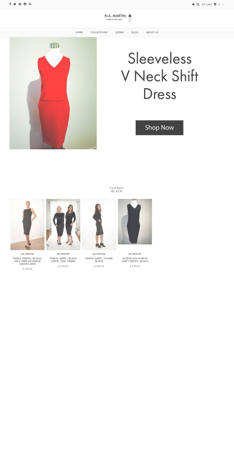 namartinllc.com shopify website screenshot