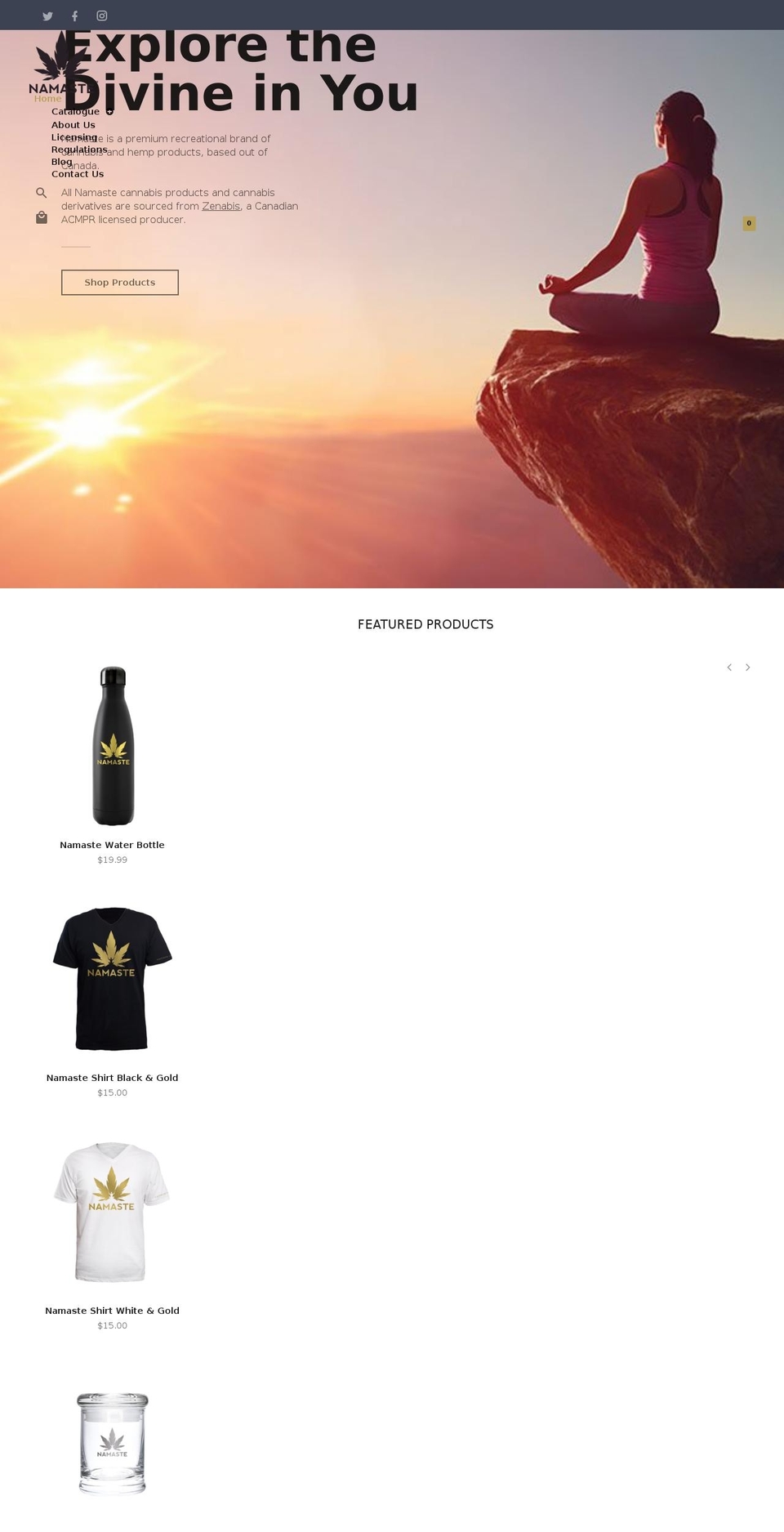 jasper-v1-3-4 Shopify theme site example namaste.com