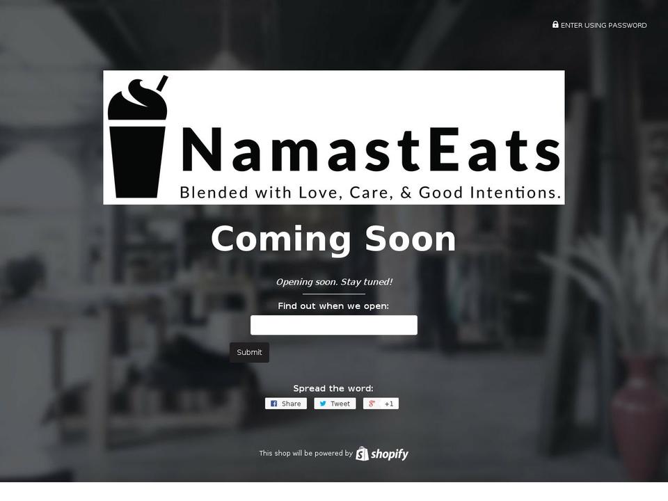 namasteat.com — Shopify storefront screenshot
