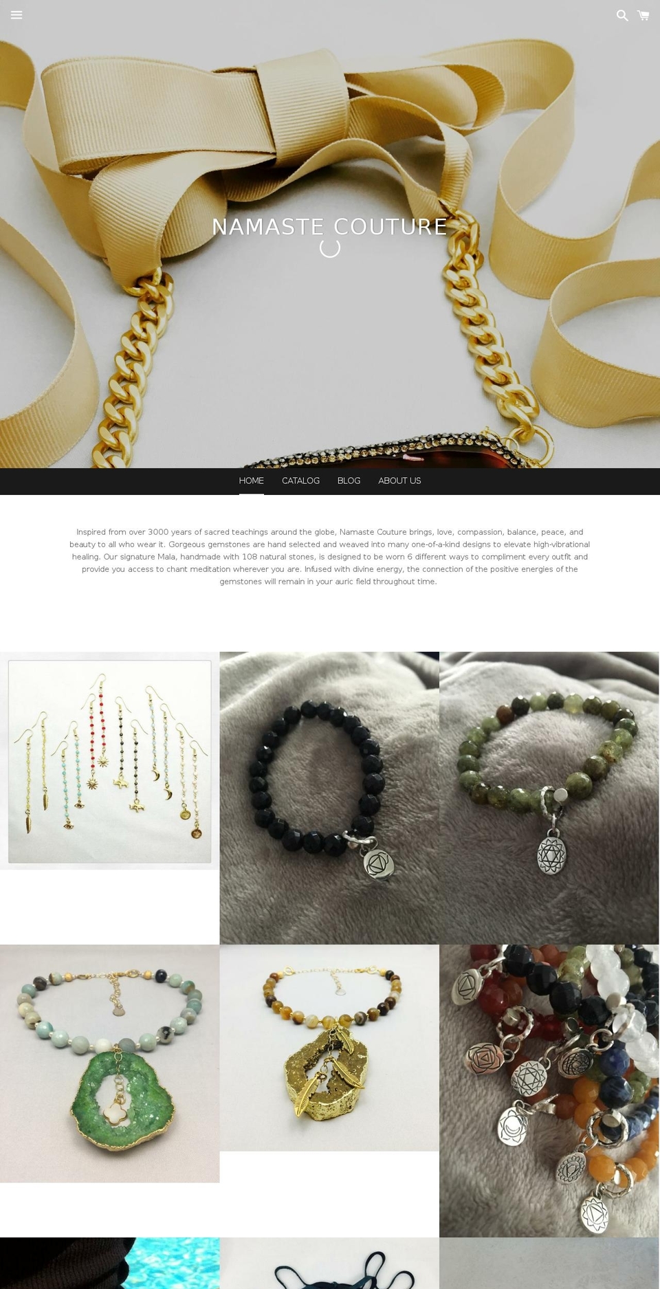 namastecouture.com shopify website screenshot