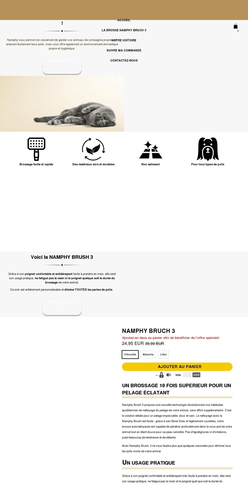 fastlane---active Shopify theme site example namphy.com