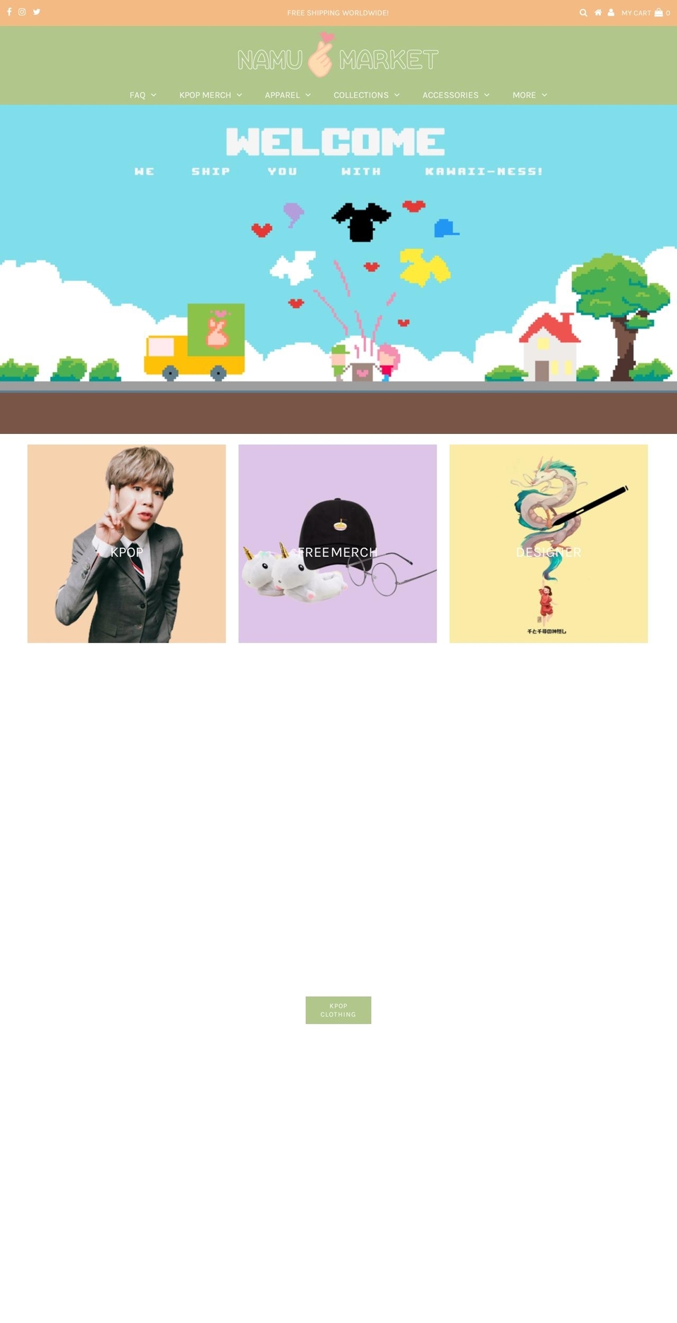 namumarket.com — Shopify storefront screenshot