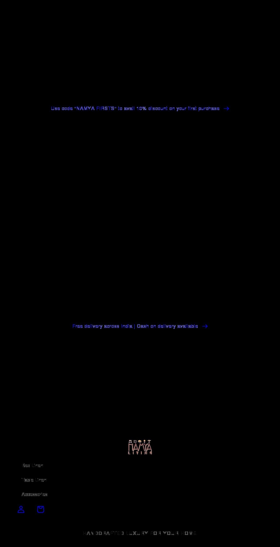 namyaliving.com shopify website screenshot