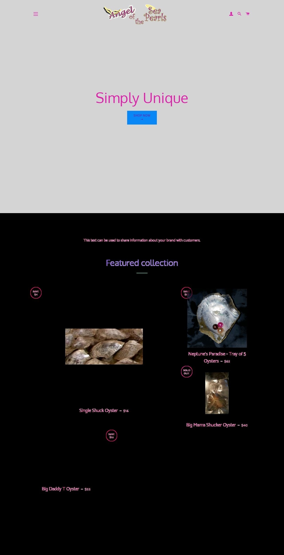 nanananavarietyshop.com — Shopify storefront screenshot